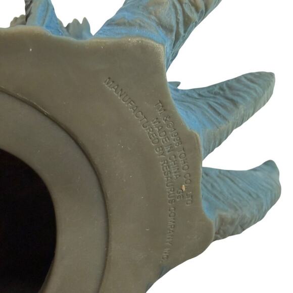 Vintage 1998 Toho Large Rubber Godzilla Hand Puppet Resaurus Co Working Sound - Picture 9 of 10